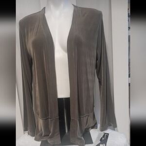 Caribe, NWT- Green Open Front Cardigan, Size Medium